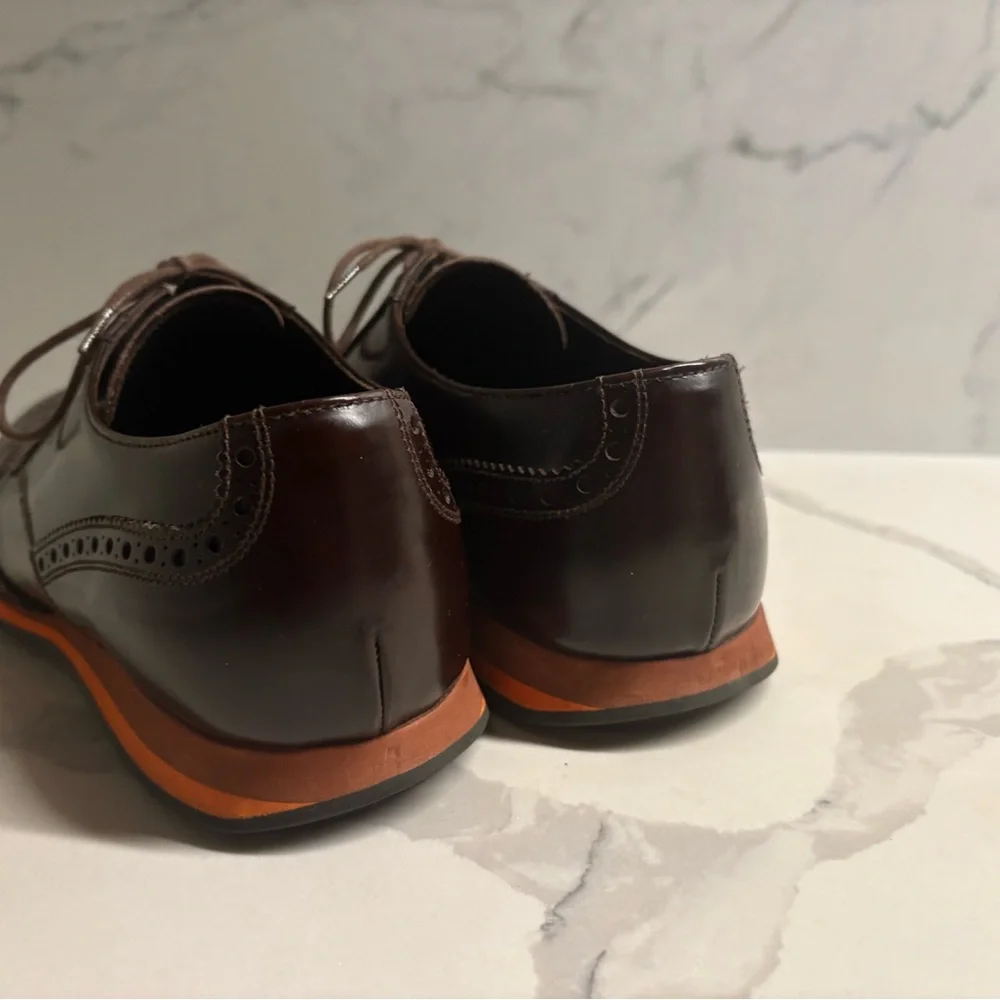 Prada men’s wingtip black 7 1/2 - Picture 4 of 6